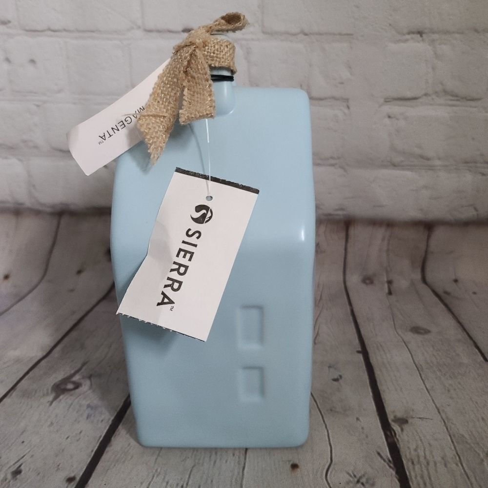 Rae Dunn Light Blue Ceramic "TWEET" Birdhouse - Picture 2 of 13